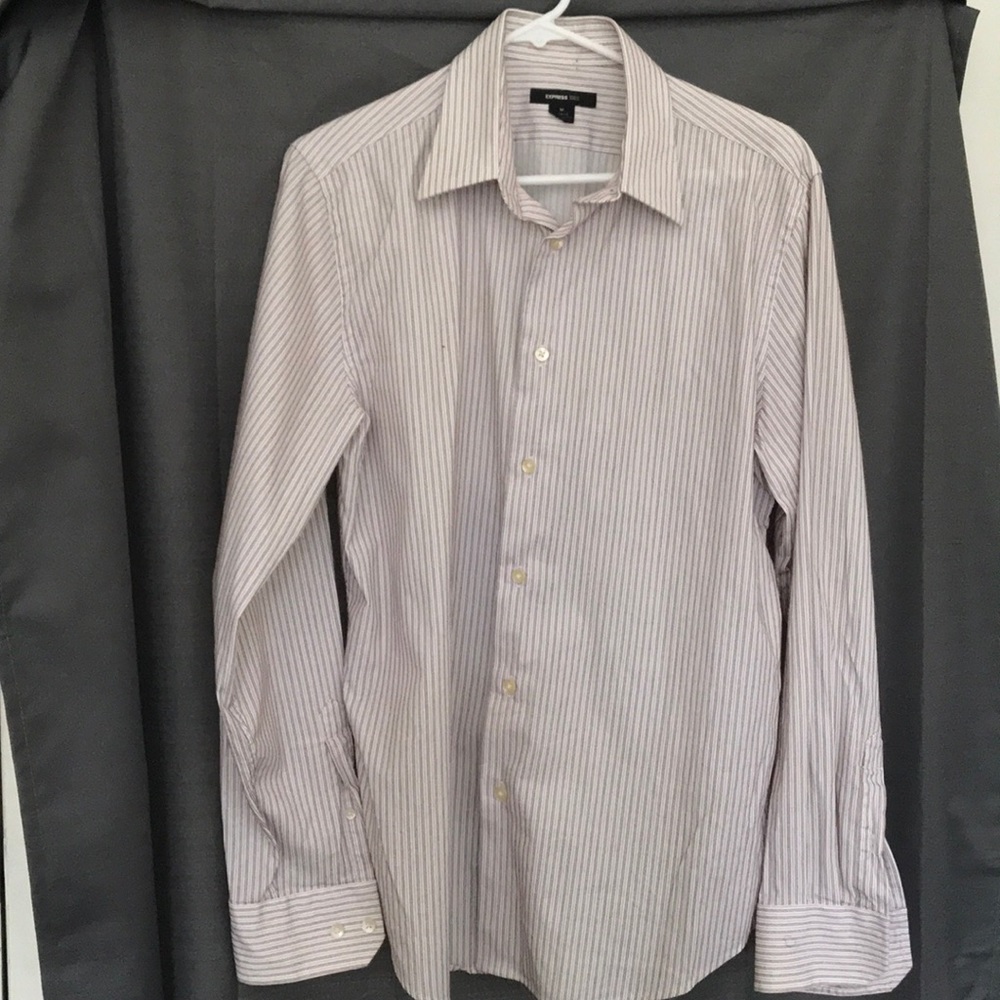 Express 1MX striped button down